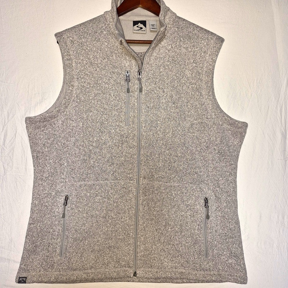 Storm Creek Works 2xl Full Zip Fleece Vest Fall Camping Hiking Casual Winter EUC